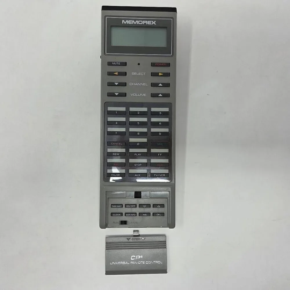 VINTAGE MEMOREX CP6 UNIVERSAL REMOTE CONTROL GRAY RETRO